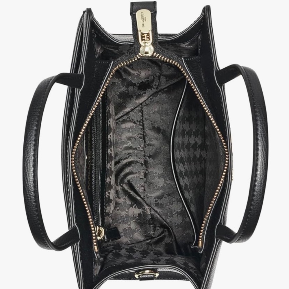 Karl Lagerfeld Black Textured Satchel - Picture 7 of 7